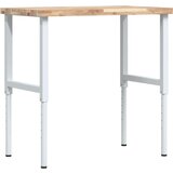  Radni stol 100x60x(73-99,5) cm masivno drvo bagrema pravokutni Slike
