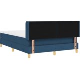 Box Postelja z vzmetnico z vzmetnico Modra 140 x 190 cm blago, (5000127587) | Shoptok.si