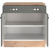 XXXL Kuhinjska Spodnja Omarica Shadow, Siva, Barva Hrasta | Shoptok.si