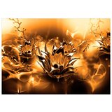 Samoljepljiva foto tapeta - Oily Flower (Orange) 441x315 | shoptok.hr