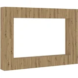 Maison Chic 8 kosov stenske TV omarice - TV enot Artisan Oak Engineered Wood, (21701798)