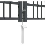  Vrat z konico KAMPEN 404 x 100 cm Jeklo Siva Zaklenljivo, (5000300987) Slike