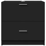 Ormarić za umivaonik crni 59 x 37 x 59 cm od konstruiranog drva | shoptok.hr
