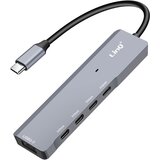 LINQ Razdelilnik USB-C OTG za 3x USB C 5Gbps + USB 3.0 + USB C Power Delivery 60W, Črna, (5000063521) | Shoptok.si