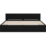  Okvir kreveta s uzglavljem Crni hrast 200 x 200 cm - Crni hrast 200 x 200 cm | shoptok.hr