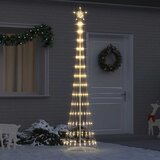  LED božićno drvce s 290 LED svjetlima Topla bijela 250 cm Metal | shoptok.hr