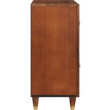 vidaXL Omare in policami za shranjevanje medijev s polico s shranjevanjem z vrati Rjava | Shoptok.si