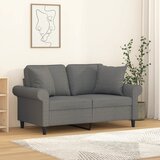  Ukrasni jastuci 2 kom tamnosivi 40 x 40 cm od tkanine | shoptok.hr