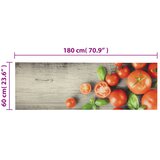  Kuhinjski tepih perivi s uzorkom rajčica 60 x 180 cm baršunasti | shoptok.hr
