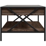  Stolić s beskonačnim LED svjetlima boja hrasta 90x50x38 cm | shoptok.hr