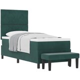  Krevet s opruga kutije Tamnozelena 200 x 80 cm Baršun | shoptok.hr