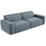 Makamii Prašno modra sedežna garnitura iz šenilje 244 cm Omao – | Shoptok.si