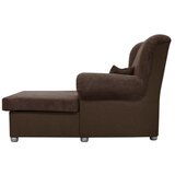 Ropez Temno rjav ležalnik iz rebrastega žameta Lord – | Shoptok.si