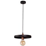  Duolla - Visilica na sajli IRONLINE 1xE27/15W/230V prečnik 30 cm crna/bakarna | Eponuda.com