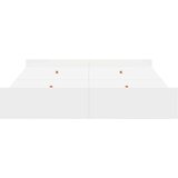  s ladicama Bijelo 140 x 190 cm Konstruirano drvo | shoptok.hr