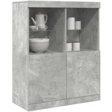vidaXL Komoda Beton Siva 81x37x100 cm Konstruirano Drvo Cijene
