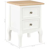  Noćni ormarić od MDF-a 2 kom bijeli 35 x 30 x 49 cm | shoptok.hr