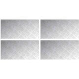  Stepenica Pravokutni 4 pcs Srebrno 60 x 30 cm Aluminij | shoptok.hr
