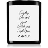 Candly & Co. Everything you want is just outside your comfort zone dišeča sveča 250 g | Shoptok.si