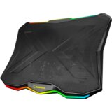  Postolje za notebook gaming Rampage AD-RC8 SHOWY Black 180mm Fan 15-17” RGB Light Notebook Cooling Stand, 33450 Cijene