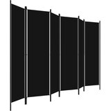 Sobna pregrada sa 6 panela crna 300 x 180 cm | Eponuda.com