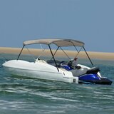 vidaXL Bimini tenda s 3 loki siva 182x184x136 cm, (21233634) | Shoptok.si