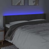  Uzglavlje tamnosivo 183x16x78/88 cm baršunasto | shoptok.hr