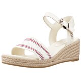 Tommy Hilfiger Sandali & Odprti čevlji SHIRTING WEDGE SANDAL Bela | Shoptok.si