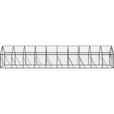  Kavez za ptice antracit 1,79x10x1,85 m aluminijski | shoptok.hr