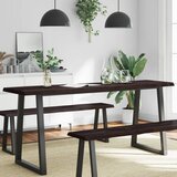 vidaXL Stolna ploča tamnosmeđa 180x50x(2-4) cm obrađena hrastovina | shoptok.hr