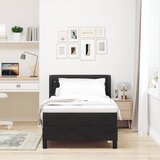 s opruga kutije s uzglavljem Crna 200 x 90 cm Baršun | shoptok.hr