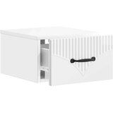 Stenski nočni omarici 2 pcs Bela visok sijaj 34,5 x 33 x 20 cm, (5000209474) | Shoptok.si