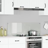 vidaXL Kuhinjska obloga Prosojna Steklo 120 x 40 cm Vzdržljiva Moderna | Shoptok.si