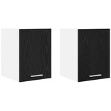 Viseći ormarić 2 pcs Crni hrast i bijela 30 x 31 x 40 cm | shoptok.hr