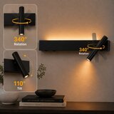 Brilagi LED zidna reflektorska svetiljka ARLIX LED/3W/230V + LED/7W crna CRI 90 | Eponuda.com