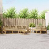  Set vanjskih sofa 6 kom. Bijela i bež | shoptok.hr