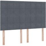  s madracem i skladištem Tamno siva 140 x 190 cm Baršun | shoptok.hr