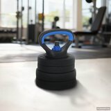  4-u-1 set bučica, brojčana i kettlebell 20 kg Crna i Plava | shoptok.hr