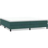 Maison Chic Box spring postelja - Vzmetna postelja brez vzmetnico Temno zelena 200x210cm Žamet SL12613, (21884093) | Shoptok.si