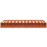 vidaXL Posteljni okvir medeno rjav 90x190 cm trdna borovina | Shoptok.si