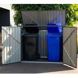 Westman - Metalno spremište za kante za smeće / spremište za alat i bickle - 100x172x131 cm | shoptok.hr