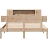 Krevet s regalom za knjige bez madraca 140x200 cm od borovine | shoptok.hr