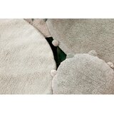 Lorena Canals Okrogla bombažna preproga Bubbly - Olive, natural | Shoptok.si