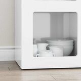  Kreveta Visoki sjaj bijela 59 x 35 x 80.5 cm Konstruirano drvo | shoptok.hr
