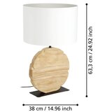 Eglo 39916 - Stona lampa CONTESSORE 1xE27/40W/230V 63,5 cm braon | Eponuda.com