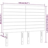  Uzglavlje svjetlosivo 144x5x118/128 cm baršunasto | shoptok.hr