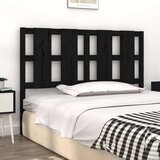 Uzglavlje za krevet crno 145 5 x 4 x 100 cm od masivne borovine | shoptok.hr