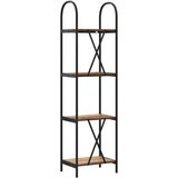 vidaXL Polica Staro drvo 40 x 30 x 146 cm Konstruirano drvo | shoptok.hr
