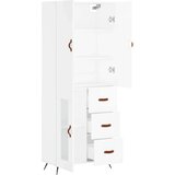  Visoka komoda bijela 69 5x34x180 cm konstruirano drvo | shoptok.hr