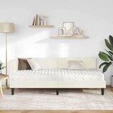  Kotni okvir postelje z matrico Drugo 2 pcs krema Žamet, (5000123356) | Shoptok.si